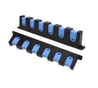 Stylebest Portacanne da Pesca a Parete con Plastica ABS Resistente, Portacanne Verticale per 6 Canne da Pesca per Riporre in Modo Organizzato, Design Salvaspazio, Include 4 Viti (Blu)