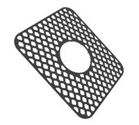 Stylebest Protezione per lavello in silicone antiscivolo resistente al calore, tappetino per cucina e fattoria, in acciaio inox e porcellana, 34,5 x 29,5 cm (nero)