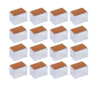 Stylebest Protezioni Quadrate per le Gambe della Sedia in Silicone 16 Pezzi Coperture Morbide Durevoli Buona Riduzione del Rumore per Pavimenti in Legno Facile da Usare Non Tossico