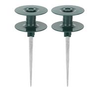 Stylebest Punta Guida Universale per Tubo da Giardino Supporto Forte e Robusto per Aiuole 2 Pezzi in Lega di Zinco ABS Impermeabile