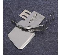 Stylebest Raccoglitore per Nastro Ad Alta Resistenza per Orlatore da Cucito a 4 Pieghe per Macchine a Punto Annodato e Orli per Indumenti in Acciaio Inossidabile (24 mm)