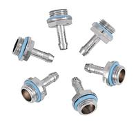 Stylebest Raccordo a Innesto per Raffreddamento Ad Acqua in Acciaio Inossidabile da 6 Pezzi, Connettore a Due Contatti per il Montaggio di Sistemi Idrici (7,2 mm)