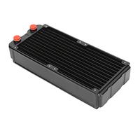Stylebest Radiatore di Raffreddamento Ad Acqua Scambiatore di Calore in Alluminio a Doppio Strato G1/4 Pollici Ad Alte Prestazioni per Computer Desktop, Spessore 45 Mm