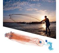 Stylebest Rete da Pesca Realizzata a Mano per Pesci da Esca Rete da Pesca in di Nylon Resistente con Zavorra in Zinco per gli Appassionati di 2,4 M/3,6 M (3.pz)
