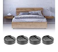 Stylebest Rialzi per Letto in Plastica Nera - Gambe per Mobili Resistenti Migliore Altezza del Letto - Ideale per Alleviare il Mal di Schiena e Aumentare lo Spazio di Archiviazione - 8 Pezzi