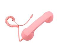 Stylebest Ricevitore retrò per Telefoni Cellulari, Ricevitore Telefonico Cablato Classico con Connettore di Tipo C, Portatile per Telefonico Cablato con Microfono e (Rosa)