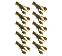 Stylebest Richiamo Morbido di Pesca Alta Simulazione Crawdad Bait Esche Artificiali per Gamberetti per la Pesca D'acqua Dolce 10 Pezzi PVC Resistente Dimensioni 5,5 Cm (confezione da dieci)