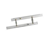 Stylebest Righello parallelo marino trasparente con scala di misura chiara per la navigazione e il disegno di linee di azimut in rame acrilico 1 pezzo (450mm)