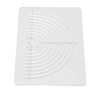 Stylebest Righello per Quilting Circolare, Durevole, in Acrilico Trasparente, Estremamente Preciso per Cucire e Quilting, 1 Pezzo 20,5 X 13,7 Cm
