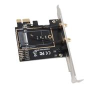 Stylebest Scheda Adattatore PCI-E 1X a KEY A-E, Modulo Wireless di Alta qualità per Espansione di Rete, Adatto per WINXP a Realizzato in Resistente Materiale ABS