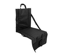 Stylebest Sedia da Stadio Pieghevole Regolabile con Tasca per Eventi, Cuscino per Gradinata Portatile, Tessuto Oxford 600D Resistente, 16,2 Pollici, Ideale per il Campeggio e lo Sport (Nera)