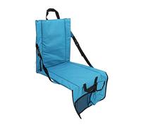 Stylebest Sedia da Stadio Pieghevole Regolabile con Tasca per Eventi, Cuscino per Gradinata Portatile, Tessuto Oxford 600D Resistente, 16,2 Pollici, Ideale per il Campeggio e lo Sport (Lago Blu)