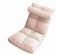 Stylebest Sedia da Terra con Supporto per la Schiena Sedia da Divano Ergonomica Regolabile per Soggiorno da Gioco Flanella Morbida 1 unità (Rosa)