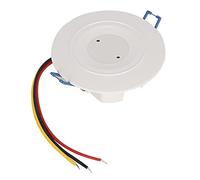 Stylebest Sensore a Microonde 3,7 GHz Interruttore con Ritardo Regolabile Rilevatore di Movimento Luce per Montaggio a Soffitto Incorporato nel Corridoio Bianco 1 unità