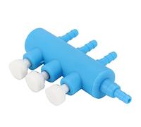 Stylebest Separatore di Flusso di Ossigeno per Acquario in Plastica Regolabile con Valvola Dell'aria Dell'acquario per Acquacoltura, Uscita da 5 Mm con 1 unità (1 min 3 con valvola)