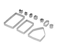 Stylebest Set da 10 Pezzi Stampo per Formine per Biscotti in Acciaio Inossidabile per Dolci Natalizi Fai-da-te, Strumento di Cottura Sicuro e Durevole per il Divertimento della Famiglia