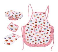 Stylebest Set da Cucina per Bambini con Grembiule, Cappello da Cuoco, , per Divertenti Giochi di Ruolo, attività di Cucina per Bambini di età Superiore a 3 Anni (Set di grembiuli per torta da 11
