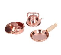 Stylebest Set da Cucina per Casa delle Bambole, Mini Padella e Bollitore | Kit da cucina compatto, materiale metallico, accessori per casa delle bambole 1:12, ottimo per i bambini