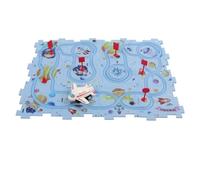 Stylebest Set da Gioco con Pista Puzzle con Struttura in Plastica Resistente e Aereo Alimentato a Batteria per Bambini Dai 3 Anni in su