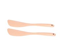 Stylebest Set di 2 Spatole in Legno, Utensili da in Faggio per Cucinare, Manico Lungo e Resistenti Al Calore per Chef Casalinghi