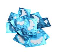 Stylebest Set di 50 cuscinetti sotto gli occhi a forma di petalo per estensioni di ciglia, patch di isolamento in tessuto non tessuto per innesto di ciglia, adatti a tutte le forme di occhi (blu)