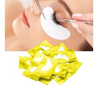 Stylebest Set di 50 cuscinetti sotto gli occhi a forma di petalo per estensioni di ciglia, patch di isolamento in tessuto non tessuto per innesto di ciglia, adatti a tutte le forme di occhi (oro)