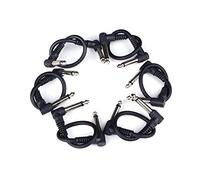 Stylebest Set di 6 Cavi per Effetti, Cavo per Pedale per Chitarra Premium con Soppressione del Rumore con Nucleo in Rame per Musicisti, Copertura in PU Antiabrasione