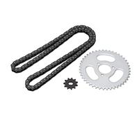 Stylebest Set di Catene di Pignoni di Sostituzione T8F, Kit Catena di Ingranaggi T8F Ad Alta Potenza con Pignoni Anteriori e Posteriori per Kart Modificati, ATV e Mini Motocicli