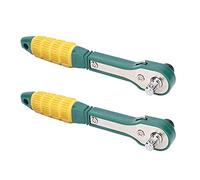 Stylebest Set di Chiavi a Cricchetto da 1/4, Strumento Manuale Compatto e Durevole per Riparazioni Rapide, 2 Pezzi, 144 Mm Giallo Verde, in Acciaio 45#