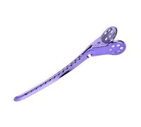 Stylebest Set di Clip a Becco D'anatra, Forcine per Acconciature in Acciaio Resistente per lo Styling dei Capelli in Salone o a Casa, 12 Pezzi in Rosa, Viola, Verde, Oro (Viola)