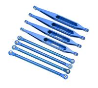 Stylebest Set di Collegamenti Sospensione Superiori Inferiori in Lega di Alluminio Ad Alta Resistenza per Auto LOSI 1/8 LMT 4WD RC Che Migliora la stabilità e la manovrabilità 8 unità (Blu)