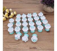 Stylebest Set di Formine per Biscotti da 26 Pezzi con Divertenti Forme di Lettere per Dolci e Decorazioni Fai-da-te - Plastica per Alimenti Senza BPA (lettera maiuscola)