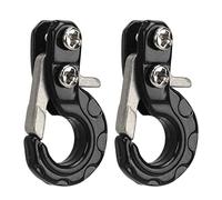 Stylebest Set di Ganci per Rimorchio RC 2 Pezzi Leggeri Resistenti Alla Corrosione per Modelli di Auto SCX10 1/10 in Lega di Alluminio (Nera)
