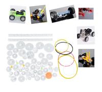 Stylebest Set di Ingranaggi in Plastica da 75 Pezzi per Progetti Robot Fai-da-Te Accessori per Riduttori di Alta qualità per Giocattoli Modello Installazione Semplice