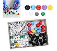 Stylebest Set di Kit di Modelli Molecolari da 54 Pezzi, Modello di Struttura Atomica Educativa per Lezioni e Laboratori di Chimica, Realizzato in Plastica Ecologica