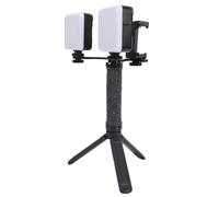 Stylebest Set di Luci Video Dimmerabili 5600K per Selfie e Vlogging Illuminazione Fotografica Portatile 2 Pezzi con Supporto e Clip per Telefono