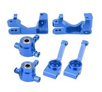 Stylebest Set di Nocche per Sterzo RC, Mozzi a C in Alluminio Durevole per Modello di Auto Slash 4X4 TSM, 2 Pezzi (Blu)