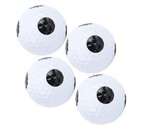 Stylebest Set di Palline per Pratica del Putting da, 4 Pezzi, Elastico a Doppio Strato, per Allenamento e Miglioramento Sui Campi da, in Gomma Sintetica e Materiale Sarin, Bianco, Diametro 1,7