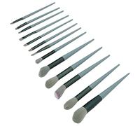 Stylebest Set di Pennelli per Trucco 13 Pezzi per Un'applicazione Impeccabile, Ergonomici e Portatili, Ideali per Professionisti e Principianti - Fibra Morbida, Ideali per i Viaggi (Verde)