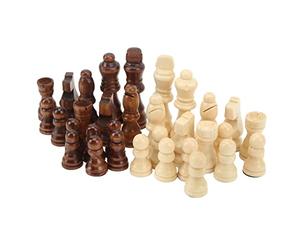 Stylebest Set di Pezzi degli Scacchi in Legno da 32 Pezzi, Figure di Scacchi Bicolori per Bambini e Adulti, Regalo Eccellente per Gli Amanti degli, Perfetti per L'uso Domestico