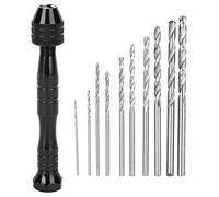 Stylebest Set di Punte Elicoidali Manuali Mini Punzone Rotante Manuale per Artigianato e Modellismo con 20 Punte da Trapano Durevoli