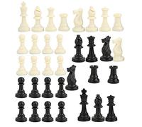 Stylebest Set di Scacchi Internazionale - Scacchi in Plastica di Alta qualità, Perfetti per il Divertimento in Famiglia e lo Sviluppo del Cervello, Altezza del Re 95 Mm, 34 Pezzi per Bambini Dai 3