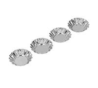 Stylebest Set di Stampi per Crostata di Uova da 12 Pezzi in Acciaio Inossidabile per Cuocere Mini Torte, Resistente Strumento per Cupcake per la Casalinga