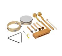 Stylebest Set di Strumenti Orff Strumento Completo per L'educazione Musicale a Percussioni per L'apprendimento Precoce della Scuola Materna in Legno Massello 8 Pezzi