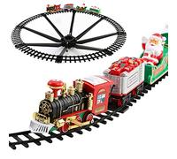 Stylebest Set di Treni Natalizi Ispirato All'Elfo, Treno di Giocattoli Elettrici con Luce e Suono per Bambini, Decorazioni per le Vacanze per L'albero di Natale, Locomotiva a Vapore a