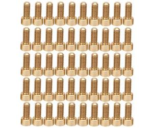 Stylebest Set di Viti a Esagono Incassato con Cappuccio da 50 Pezzi, Elementi di Fissaggio in Rame Durevoli per Uso Industriale, Dimensioni M6, Forti e Resistenti All'usura (M6*14mm)