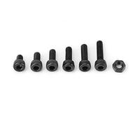 Stylebest Set di Viti a Testa Cilindrica con Esagono Incassato M4 da 240 Pezzi Set di Elementi di Fissaggio Durevoli in Acciaio Al Carbonio per Elettrodomestici per la Casa e L'ufficio