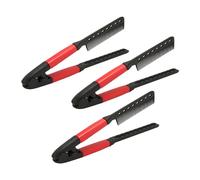 Stylebest Set Pettini per Capelli a Forma di V, Pettine Lisciante Leggero e Resistente Al Calore per Capelli Crespi, Realizzato in ABS Resistente, Pacchetto 3 Pezzi