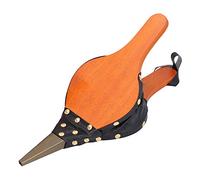 Stylebest Soffiatore manuale per camino, resistente al calore, in pelle e legno, per barbecue, picnic e rimozione della polvere, 39 x 15,5 cm