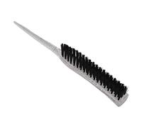 Stylebest Spazzola per Stuzzicare la Coda di Ratto Strumento per lo Styling dei Capelli in Nylon Morbido per Uso Domestico e in Viaggio Manico Glitterato 1 unità (Argento)